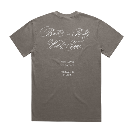 PRYVT 'Back to Reality' Australia Tour Grey T-Shirt