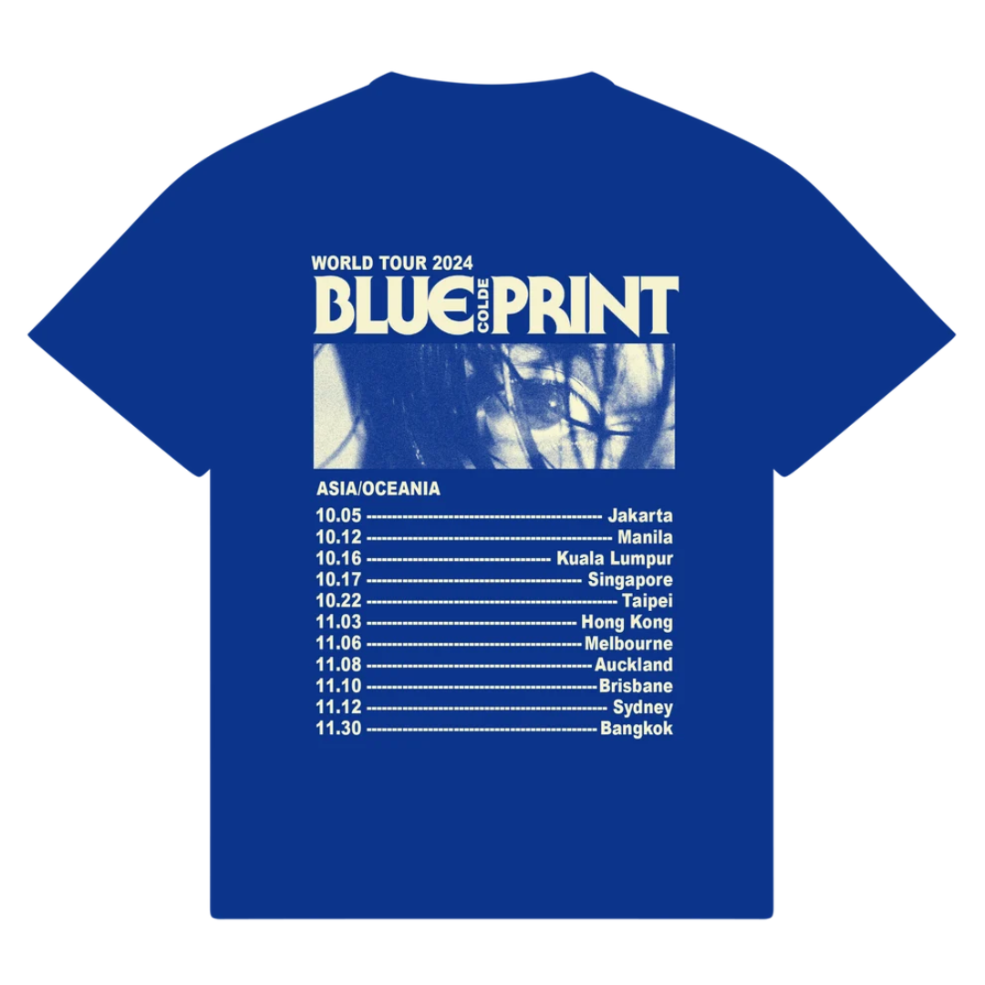 Colde 'BLUEPRINT' Asia & Oceania Tour 2024 Blue T-Shirt