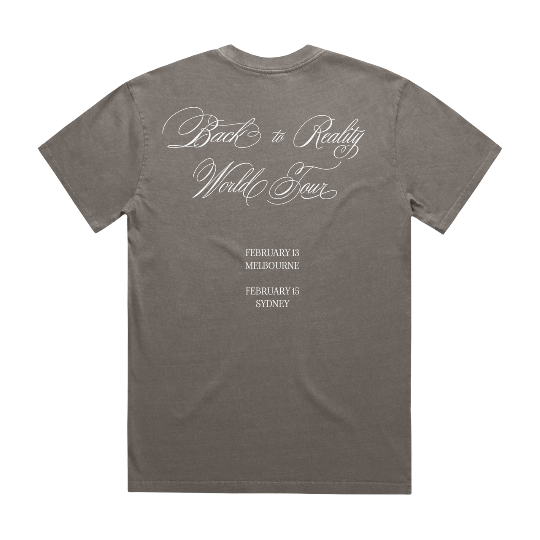 PRYVT 'Back to Reality' Australia Tour Grey T-Shirt