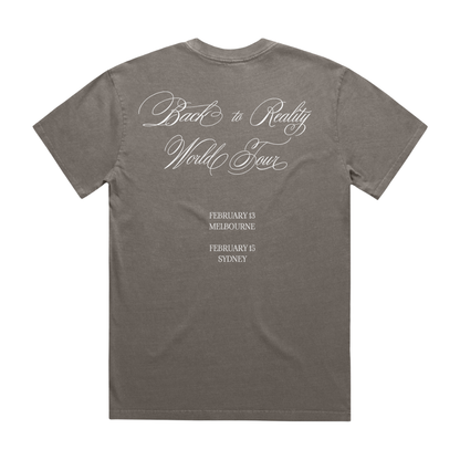PRYVT 'Back to Reality' Australia Tour Grey T-Shirt