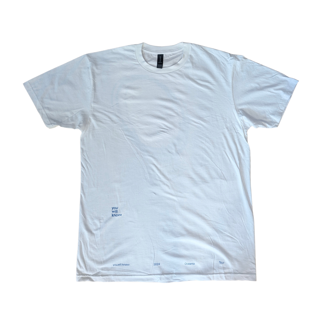 you.will.knovv 2024 Oceania Tour White T-Shirt